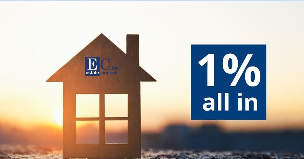 1% all-in verkoop van vastgoed